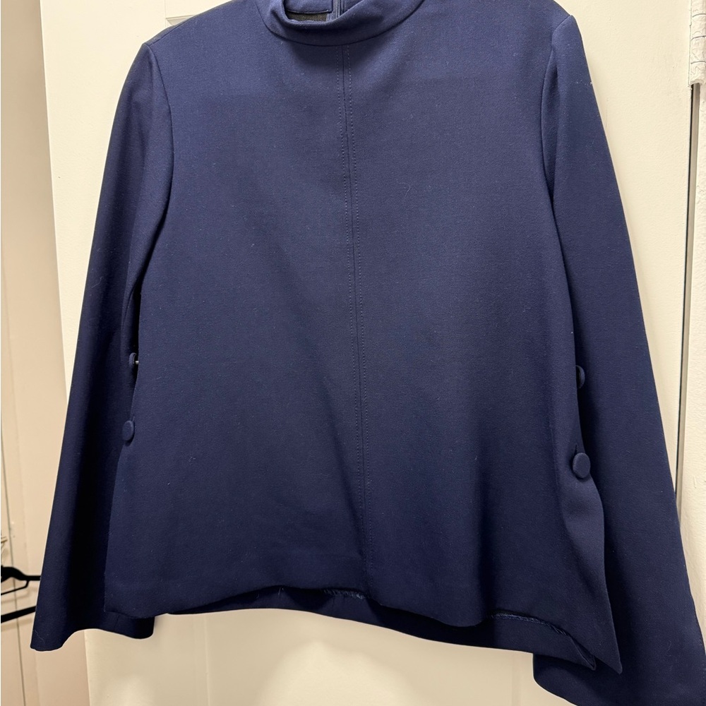 Zara Women's Navy ‘scuba’ Jacket